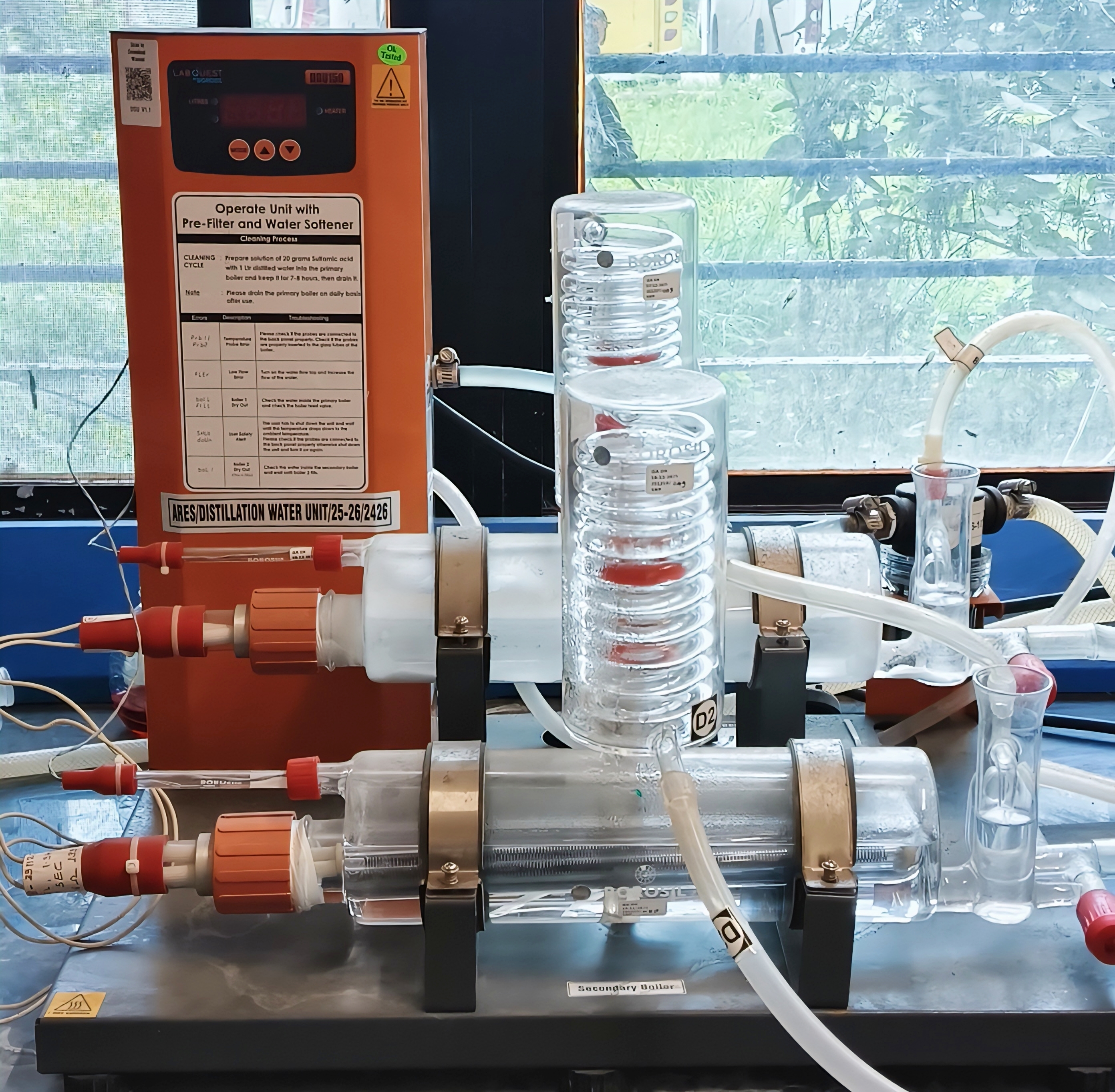 Double distillation unit