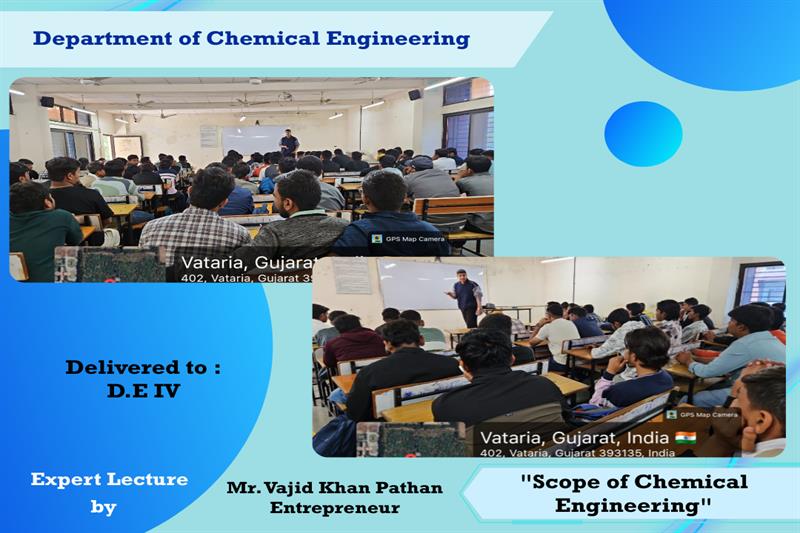 Expert Lecture on “Scope of Chemical Engineering”