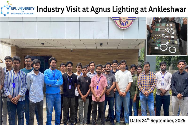 Industry Visit at Agnus Lighting at Ankleshwar